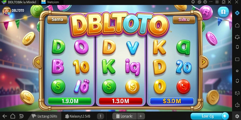 Tampilan menarik dari gameplay Bingo DBLTOTO yang penuh warna.