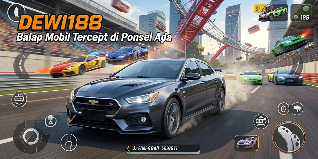 Tampilan mendebarkan dari balapan mobil di DEWI188.