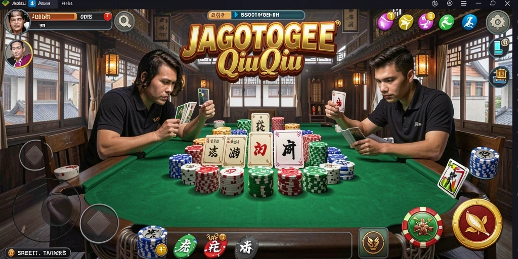 Tampilan permainan QiuQiu yang menarik di JAGOTOGEL.