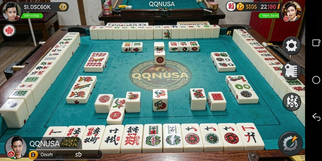 Tampilan gameplay QQNUSA yang menarik dan penuh warna.