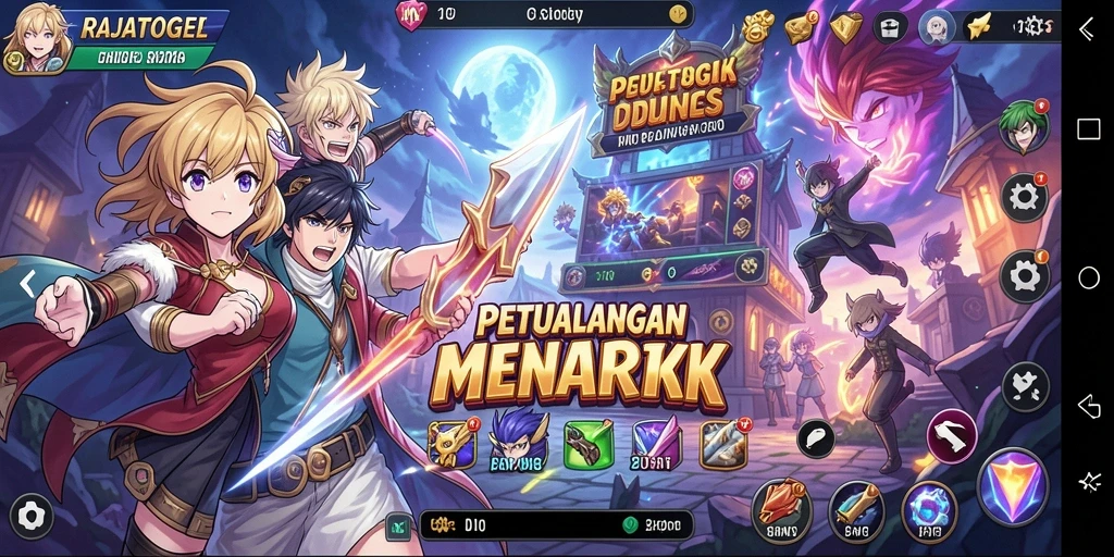 Gameplay menarik RAJATOGEL dengan karakter Anime ikonik.