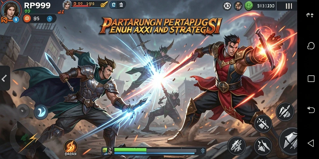 Gameplay menarik dalam pertarungan yang seru di RR999.