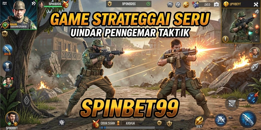 Tampilan gameplay SPINBET99 yang menegangkan dan strategis.