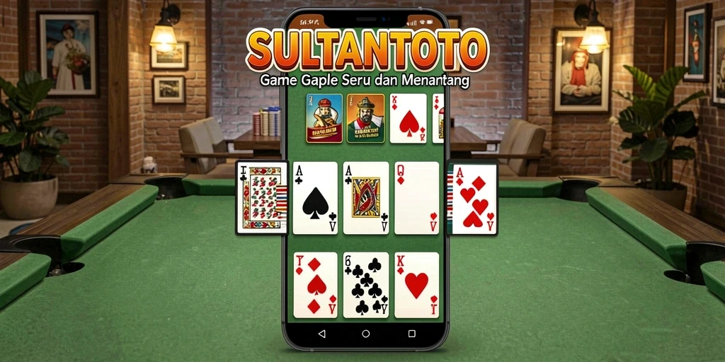 Tampilan gameplay seru di SULTANTOTO dengan domino.