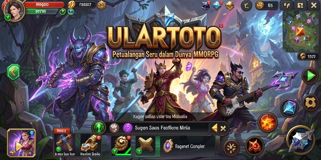 Screenshot gameplay ULARTOTO dengan aksi seru dalam dunia MMORPG.